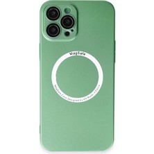 Pazarcan Iphone 12 Kılıf Jack Magneticsafe Lens Silikon - Yeşil