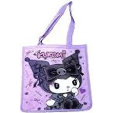 Kuromi ,labubu Figürlü Çift Taraflı Bez Çanta