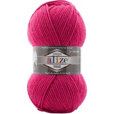 Alize Süperlana Midi (5 Adet) 178 Canlı Pembe El Örgü Ipliği