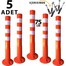 Valen Esnek Delinatör Park Düzenleyici Yol Trafik Dubası 75 cm (5 Adet)