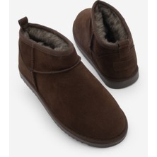 Marjin Kadın Acı Kahve Içi Kürklü Bot Pasep Kahve Süet