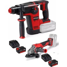 Einhell  Tp-Hd 18/26 Li Bl Akülü Pnömatik Matkap Axxio 18/115 Q Avuç Taşlama 2X4.0AH Akülü Kömürsüz Set