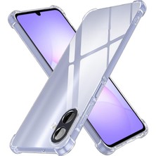 Caseart Samsung Galaxy A07 ile Uyumlu Kapak Kamera Korumalı Airbag Antishock Köşe Korumalı Şeffaf Silikon Kılıf