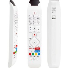 Pazarcan RCA343140P Youtube-Netflix-Prime Video Tuşlu Lcd-Led Tv Kumanda Beyaz