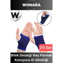 Wonara Özel Üretim Elastik Sporcu Bilek Desteği Avuç Içi Baş Parmak Koruyucu Bandaj Rahat El Bilekliği