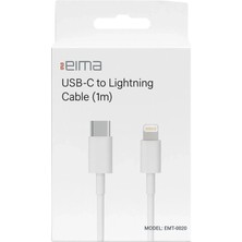 EIMA EMT-0020 USB-C to Lightning 20W Hızlı Şarj Kablosu 1m iPhone Uyumlu