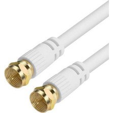 OEM Rg6-U6 F Konnektörlü Hazır Uydu Anten Kablosu 25 Metre