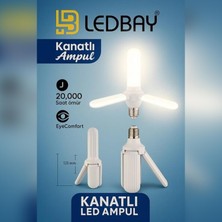 OEM Ledbay Ld-03 Pervane LED Ampul Beyaz 220V 45W 4500LM E27 3 Kanatlı