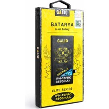 Eima GALIO Elite Series iPhone 15 Pro Uyumlu Batarya 3500mAh Li-Ion Orijinal IC