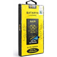 Eima GALIO Elite Series iPhone 15 Uyumlu Batarya 3620mAh Li-Ion Orijinal IC