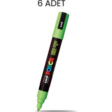 Uni-Ball Posca Pc-5m Su Bazlı Marker Kalem Yeşil 6'lı Kutu