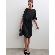 Marks & Spencer Viskon Kısa Shift Elbise
