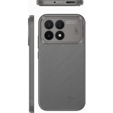 Wowacs Xiaomi Poco F8 Pro Uyumlu Kılıf Karbon Tasarım Kamera Korumalı Silikon Telefon Kılıfı Kapak
