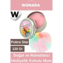 Wonara Özel Üretim Doğal Rahatlatıcı Hediyelik Ev Ofis Yoga Dekoratif Oda Kokusu Teneke Kutuda Kokulu Mum
