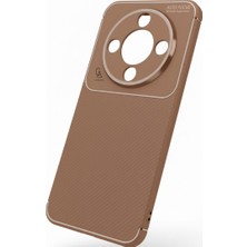 Wowacs Honor Magic 8 Lite Uyumlu Kılıf Karbon Tasarım Kamera Korumalı Silikon Telefon Kılıfı Kapak