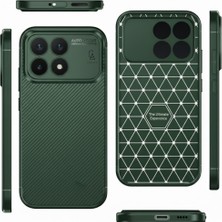 Wowacs Xiaomi Poco F8 Pro Uyumlu Kılıf Karbon Tasarım Kamera Korumalı Silikon Telefon Kılıfı Kapak