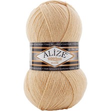 Alize Süperlana Klasik (5 Adet) 826 Deve Tüyü Rengi El Örgü Ipliği