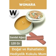 Wonara Özel Üretim Doğal Rahatlatıcı Hediyelik Ev Ofis Yoga Dekoratif Oda Kokusu Teneke Kutuda Kokulu Mum