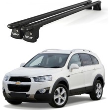 Today Auto Trio-I Chevrolet Captiva (2007-2015) Uyumlu Siyah Kilitli Ara Atkı 120CM Port Bagaj Tavan Barı