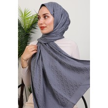 Belis Desen Şal Koyu Gri