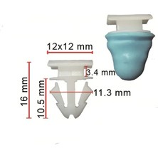 I'm Global Im Global Vw Audi Kapı Kaplama Klipsi 8R0853909A – Audi Q3 Q5 Q7 / Vw Golf Jetta Passat- 5ADET