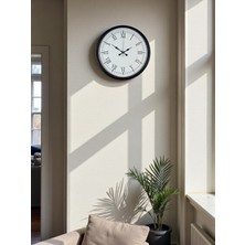 Pazarcan Zentime 36 cm Siyah Dekoratif Duvar Saati