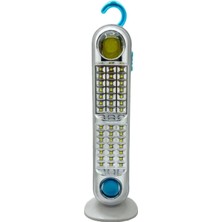 Pazarcan V-005 42 Ledli+Fener Solar Güneş Panelli Güçlü Ledli Şarjlı Işıldak