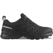 Salomon x Ward Leather Goretex Womens Walking Shoes Lastik Bağcıklı Su Geçirmez Kadın Outdoor Yürüyüş Ayakkabısı Siyah