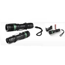 Pazarcan Power 500 Lumen 600 Metre Işık Uzantılı Zoomlu Şarjlı El Feneri 6109