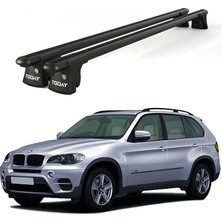 Today Auto Trio-I Bmw X5 (E53) (2000-2003) Uyumlu Siyah Kilitli Ara Atkı 135CM Port Bagaj Tavan Barı
