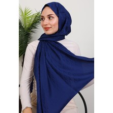Belis Desen Şal Lacivert