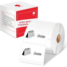 Zuidid 40 x 30 mm Plastik Termal Etiket 230 Adet Beyaz - Phomemo M110/M120/M150/M200/M220/M221