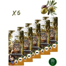 Kedi Kumu Topaklanan Zeytin Çekirdeği Peleti 10 Lt x 5 Adet (Toplam 17,5-20 Kg)