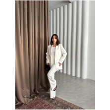 Vuntal Butik Saten Şal Yakalı Ikili Takım Blazer