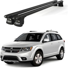 Today Auto Trio-I Dodge Journey Kombi (2008-2011) Uyumlu Siyah Kilitli Ara Atkı 120CM Port Bagaj Tavan Barı