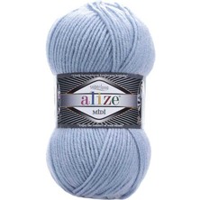 Alize Süperlana Midi (5 Adet ) 480 Mavi Renk El Örgü Ipliği