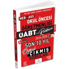 Dizgi Kitap 2026 Öabt Meb Ags Nin Rehberi Okul Öncesi Öğretmenliği Çıkmış Sorular Son 10 Yıl