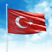 Asilmeydan Türkiye Cumhuriyeti Alpaka Kumaş Türk Bayrağı Ay Yıldız Bayrak 70 x 105 cm