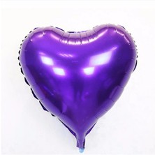 HypAirs Kalp Balon Folyo Mor 45 cm 18 Inç