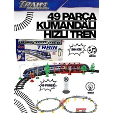 AnDen Toys Uzaktan Kumandalı 49 Parça Işıklı 265 cm Hızlı Tren Set