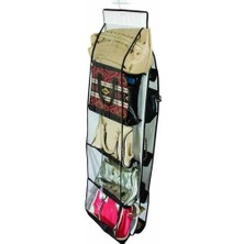 HypAirs 10 Bölmeli Dolap Içi Şeffaf Çanta Organizeri