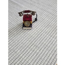 Badelya Home Krem Gri Bohem Iskandinav Modern Saçaklı Doğal Pamuk Taban Salon Koridor Çocuk Oturma Odası Halı
