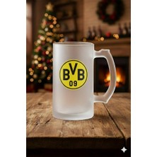 Sartre Art  Bvb Dortmund Tasarımlı Buzlu Cam Bira-Meşrubat Bardağı