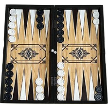 Sesengo Lux Kaplama Ahşap Tavla Büyük Boy 50X50