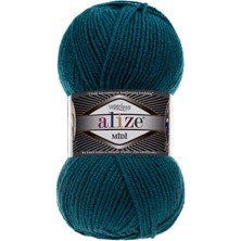 Alize Süperlana Midi (5 Adet) 212 Petrol Rengi El Örgü Ipliği