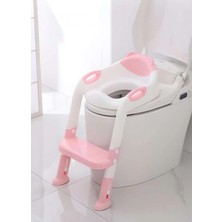 MiraLive Softy Merdivenli Tuvalet Adaptörü - Çocuğunuz Için Güvenli ve Konforlu Tuvalet Eğitimi Pembe