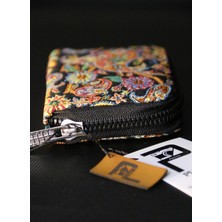 Pujiva Kilim Desenli Terme, Etnik Desenli, Şeffaf, Zarif ve Dayanıklı, Akardion Cüzdan, Kartlık