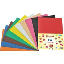 Ticon Yapışkanlı Eva 20X30 10'lu Karışık Renkli Paket