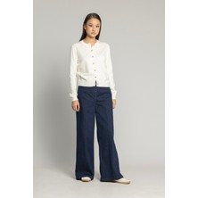 Nisan Triko Basıc Bisiklet Yaka Hırka