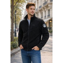 Remsa Erkek Polar Önü Fermuarlı Tek Üst Ceket 9512 Siyah